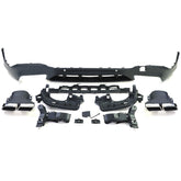 Sport Heckdiffusor Diffusor mit Auspuff Chrom für Mercedes GLC X253 SUV ab 15